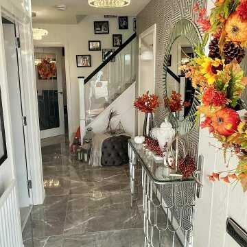 Marmy Grey Polished Marble Effect Porcelain Floor Tile