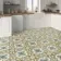 Granada Green Victorian Patterned  Matt Ceramic Floor Tile