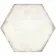 Lylia White Hexagon Matt Wall and Floor Tile