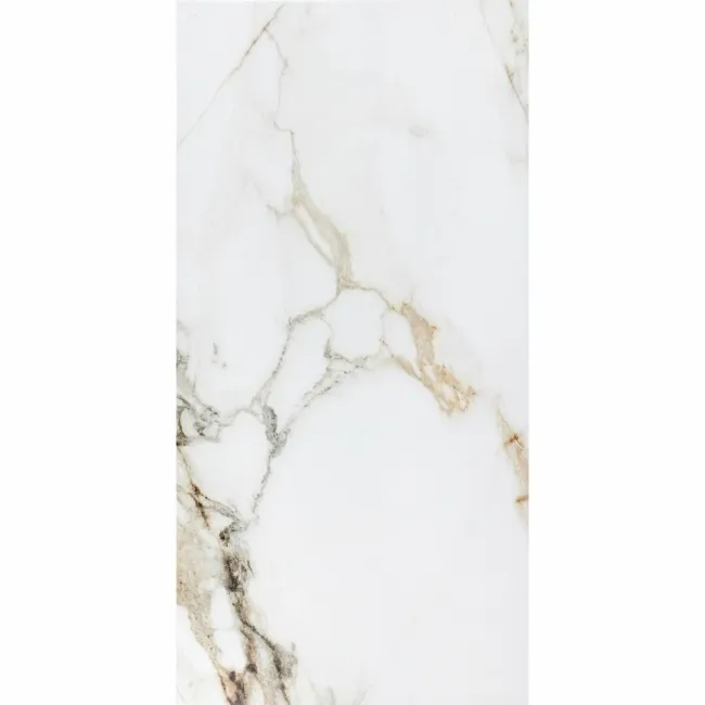 Barnaby White Marble Effect Matt Porcelain Wall and Floor Tile