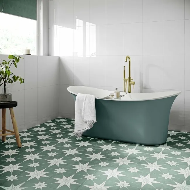 Blanco Flat White Gloss Ceramic Wall Tile