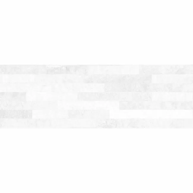 Brickstone White Matt Split Face Effect Porcelain Wall Tile