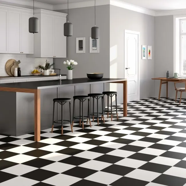 Chess White Matt Ceramic Floor Tile