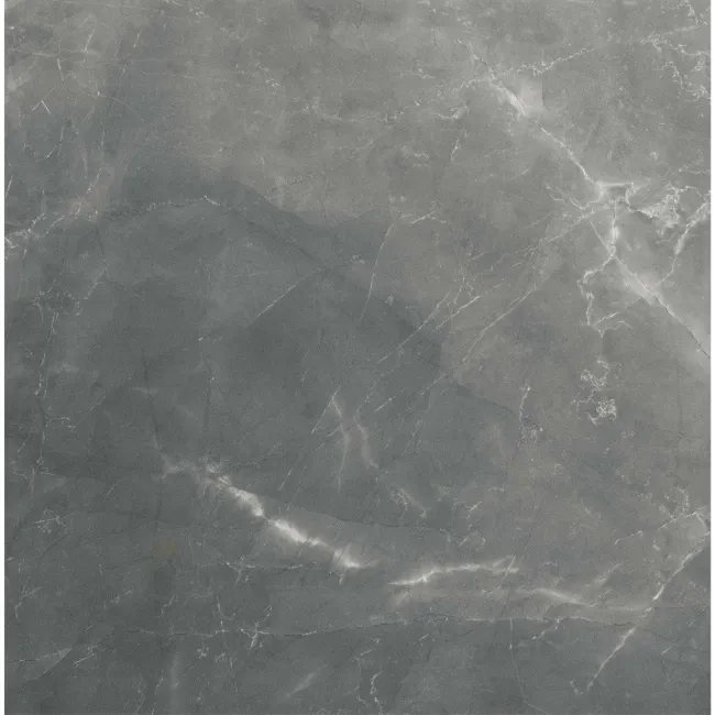 Marmy Grey Polished Marble Effect Porcelain Floor Tile