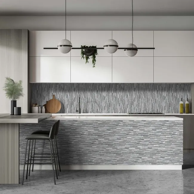 Rio Grey Split Face Effect Italian Porcelain Wall Tile