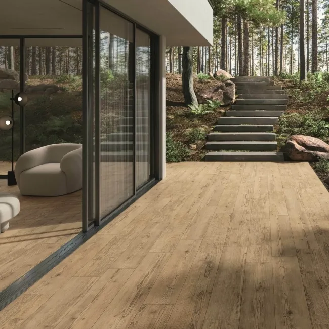 Sequoia Light Oak Wood Effect Anti Slip Italian Porcelain Tile