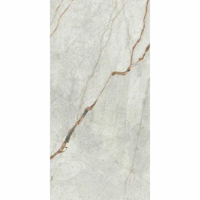 The Room Grey Marble Effect Matt Porcelain Wall and Floor Tile