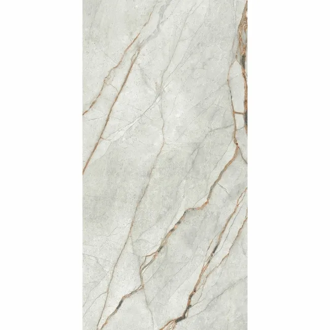 The Room Grey Marble Effect Matt Porcelain Wall and Floor Tile