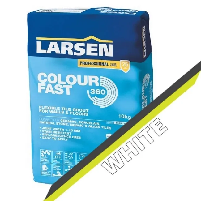Colourfast 360 Flexible White Grout - 10kg