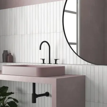 Massimo White Brick Effect Matt Ceramic Wall Tile